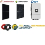 Sistem Fotovoltaic Deye 10 kW Trifazat Hibrid