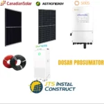 Sistem Fotovoltaic Solis 5 kW Monofazat Hibrid cu Stocare Dyness 16.07 kWh