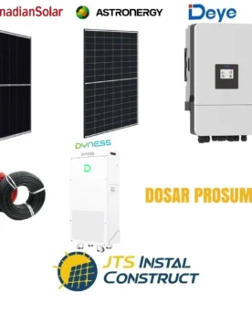 Sistem Fotovoltaic Trifazat Deye cu Acumulator
