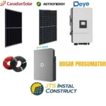 Sistem Fotovoltaic Trifazat Deye cu Acumulator