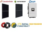 Sistem Fotovoltaic Deye 20.70 kW Trifazat Hibrid