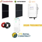 Sistem Fotovoltaic Solis 11.83 kW Trifazat Hibrid cu Stocare 16.07 kW/h