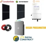 Sistem Fotovoltaic Solis 5 kW Monofazat Hibrid cu Stocare Dyness 5.12 kW/h