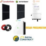 Sistem Fotovoltaic Solis 5 kW Monofazat Hibrid cu Stocare Dyness 10.24 kW/h